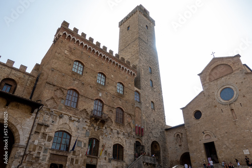 San Gimignano medieval town in the province of Siena, Italy.