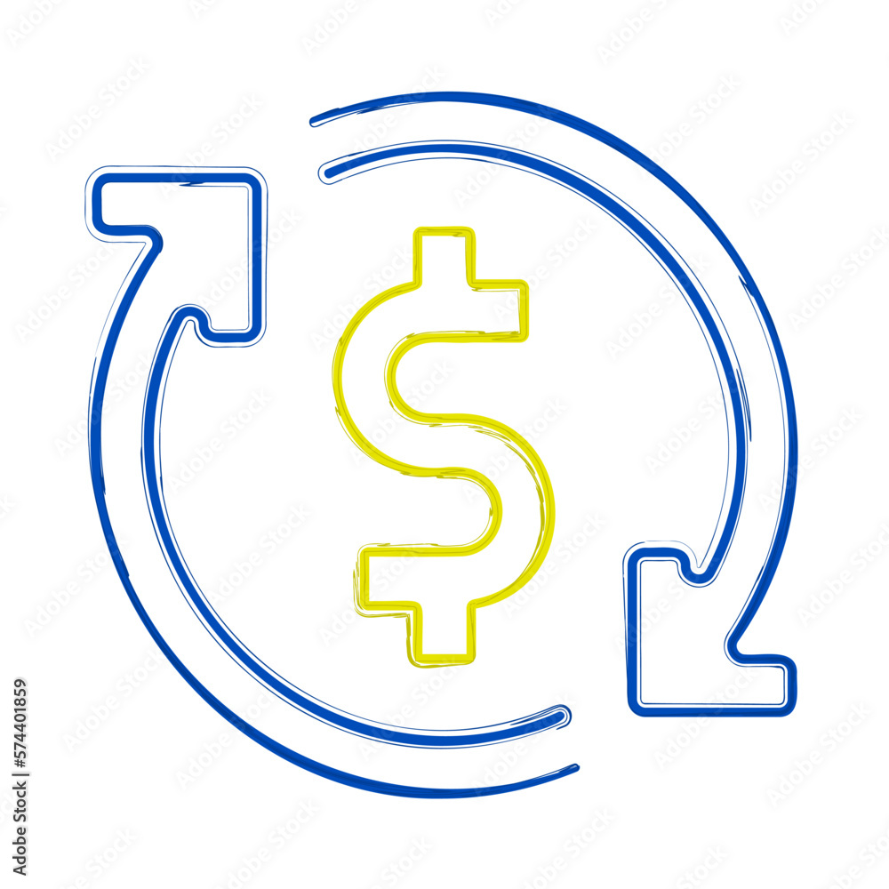 exchange rate brush on white background, vector illustration. exchange rate brush on white background, vector illustration.