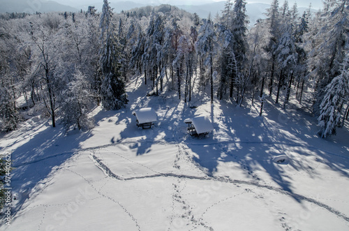 Fototapeta Naklejka Na Ścianę i Meble -  Panorama z Korbanii - Bieszczady 