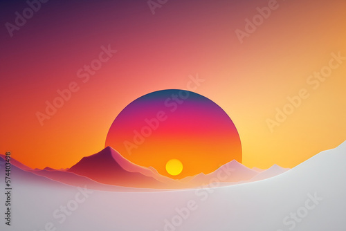 sunset abstract