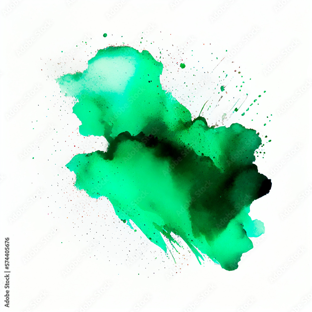 green stains background, watercolor, ai generation green stains background, watercolor, ai generation