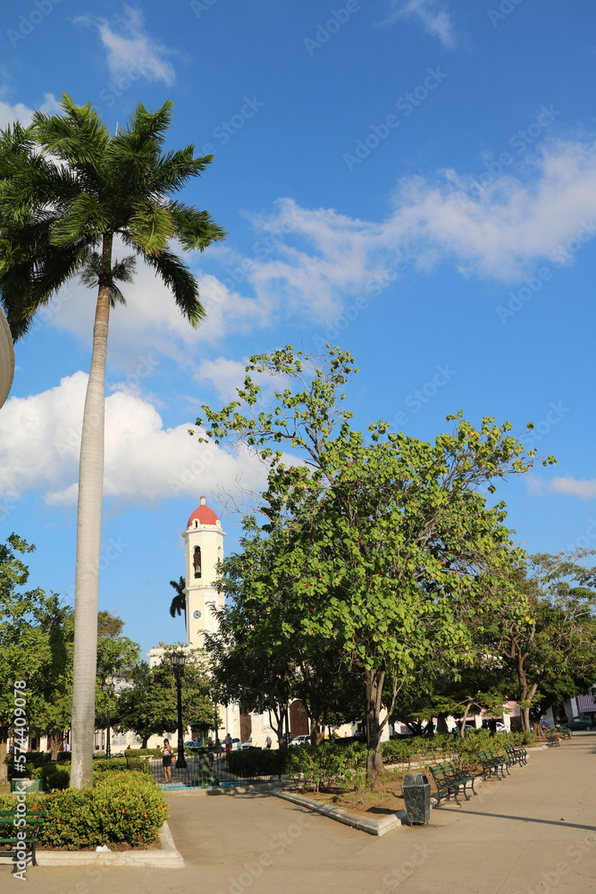 Obraz premium José Martí Park in Cienfuegos, Cuba Caribbean