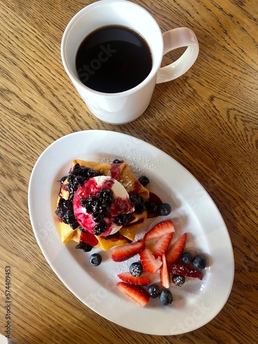 strawberry and cake