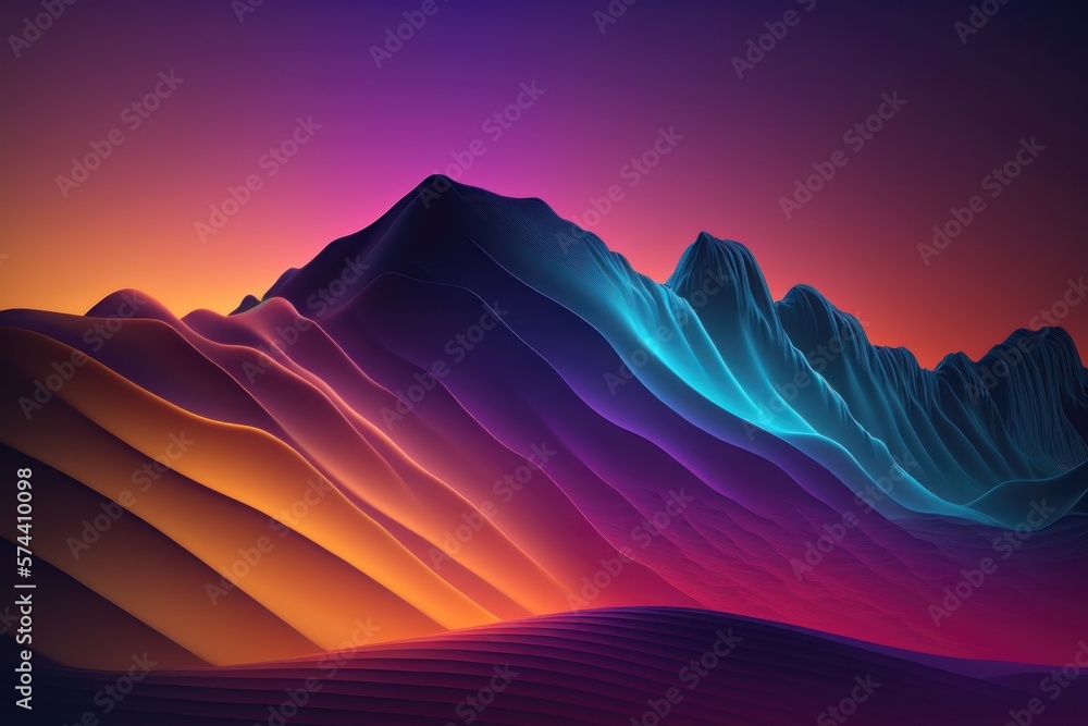 Wallpaper with dark dramatic gradient colors. AI generation Stock ...