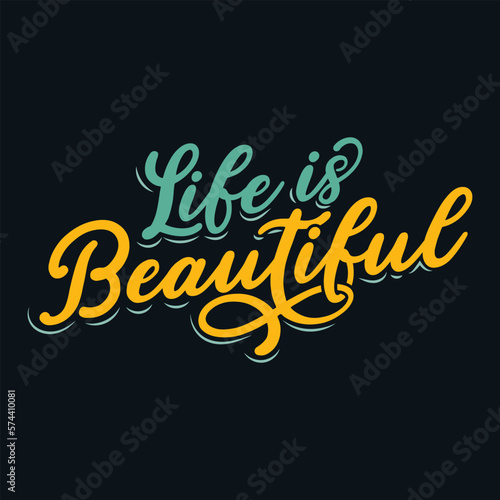 This uplifting t-shirt design features the inspirational phrase 