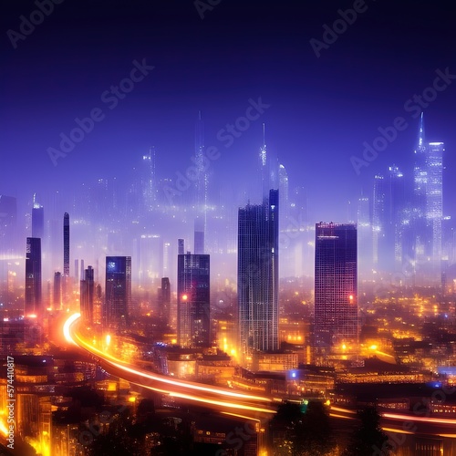 City at night - generative ai © visart