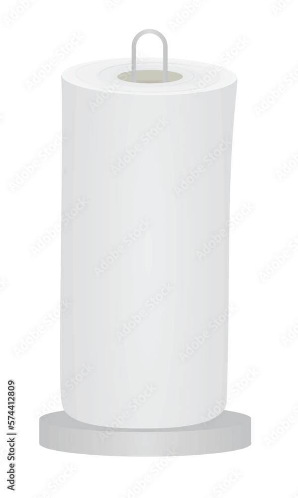 White paper towel. vector illustration White paper towel. vector illustration