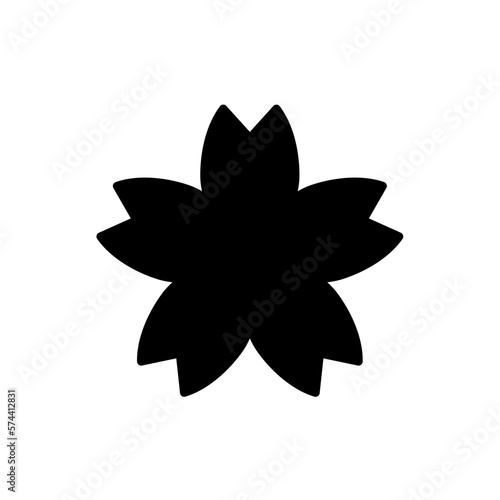 花の形のベクターアイコン
