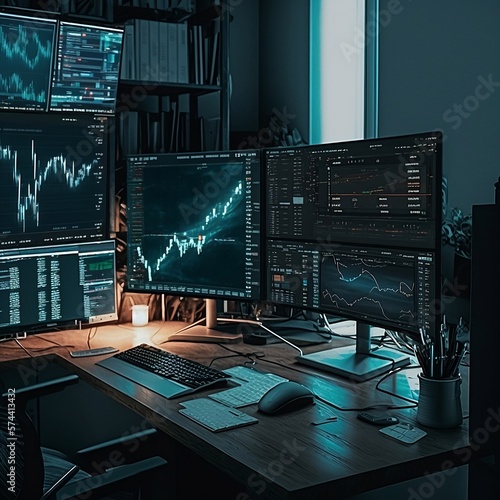 Trading crypto, stocks, forex trading © Miha