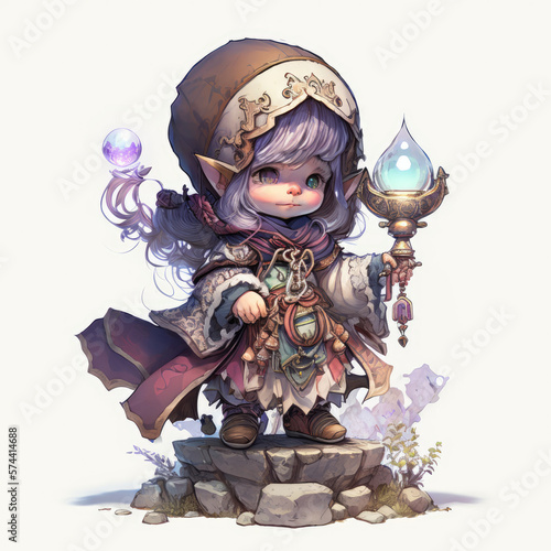cute woman mage