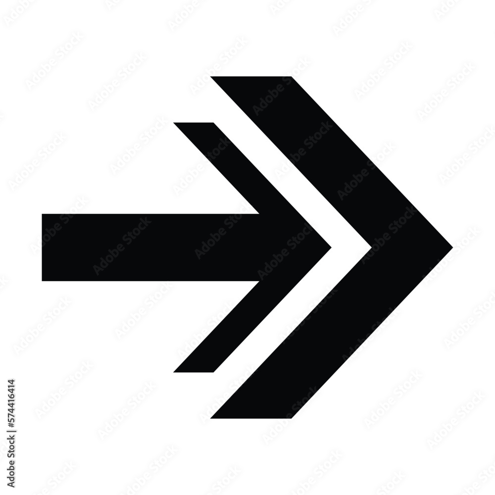 Arrow icon. Modern simple arrow or cursor. Directional arrow flat style isolated on white background. Vector illustration Arrow icon. Modern simple arrow or cursor. Directional arrow flat style isolated on white background. Vector illustration