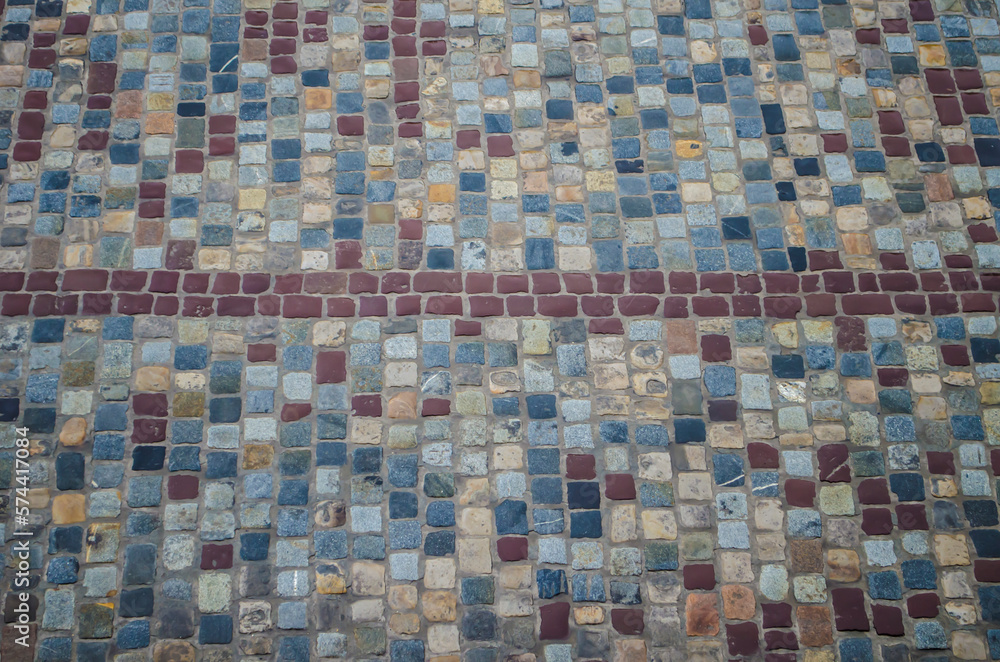 Fototapeta premium Colorful ancient authentic cobblestone city of Lviv Ukraine.