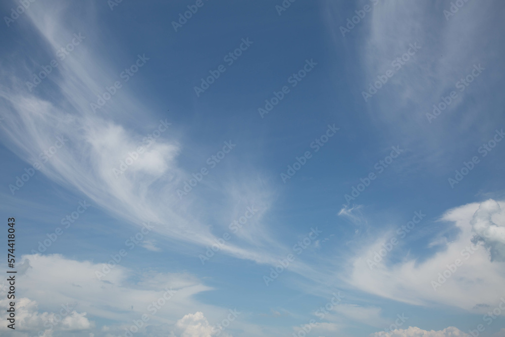 blue sky background with tiny clouds, nature cloud blue sky background.