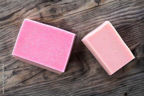 Barras de sabonete artesanal para banho beleza natural cor de rosa