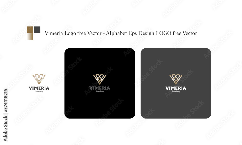 Vimeria Logo free Vector - Alphabet Eps Design LOGO free Vector