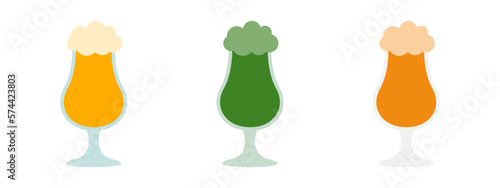 Beer in flat style isolated
