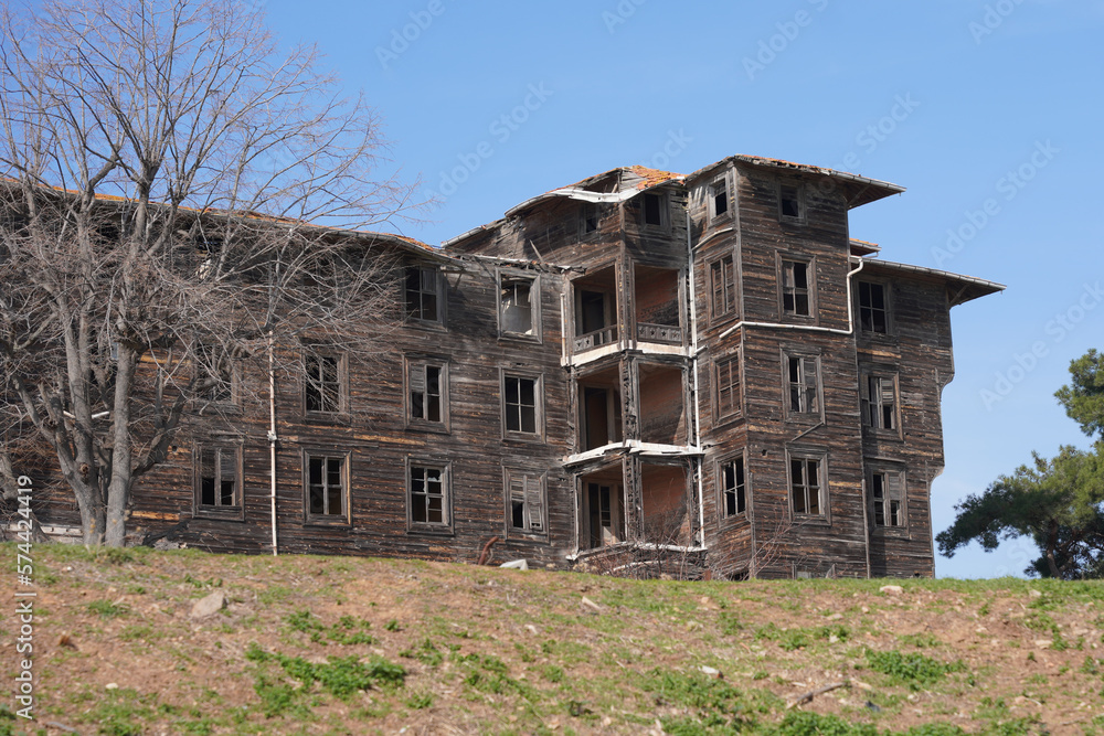 Prinkipo Greek Orthodox Orphanage in Buyuk Ada, Istanbul, Turkiye