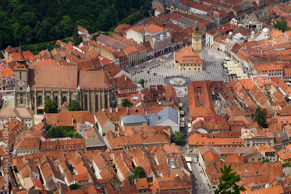 Cityscape of Brașov, Transylvania, Romania