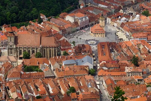 Cityscape of Brașov, Transylvania, Romania