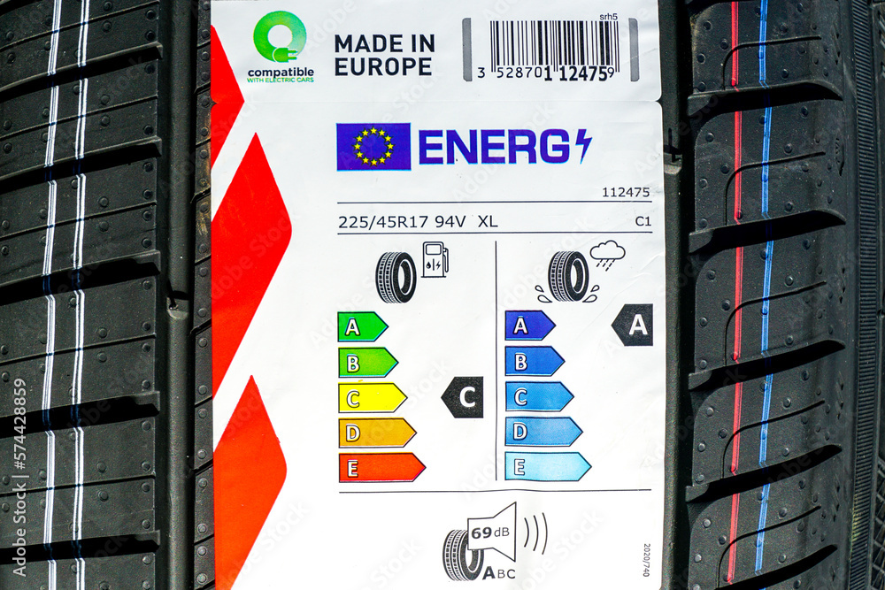 Tyre Label Explained new EU tire labelling with information about level of noise, braking ...