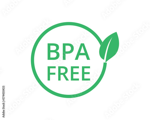 Green BPA free logo. 

