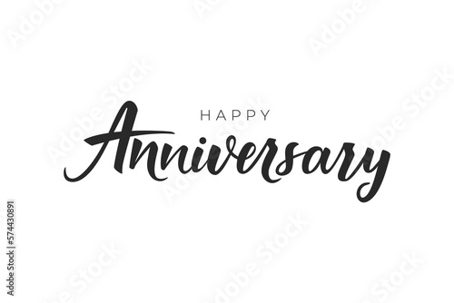 Happy Anniversary vector typography.
