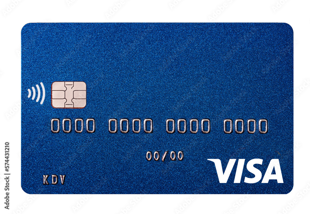 Visa card closeup for design purpose Stock Illustration | Adobe Stock