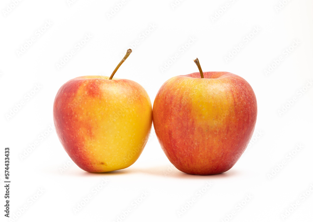 Red apples isolated on white. Red apples isolated on white.