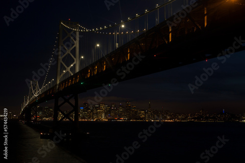 San Francisco Bay Bridge and Skyline at Sunset © Grindstone Media Grp