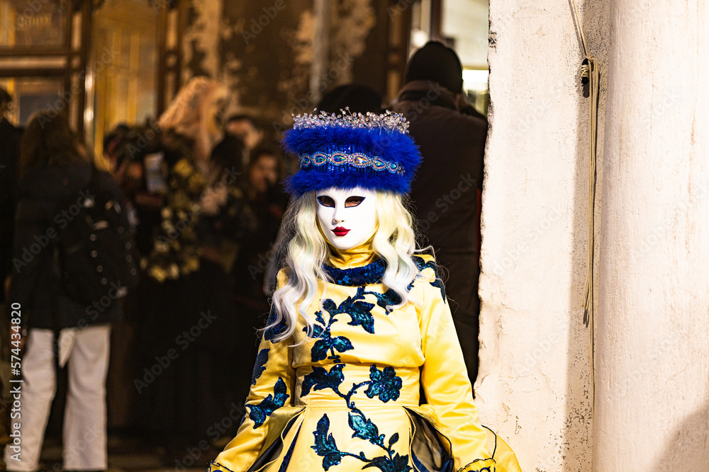 Karneval Nacht in Venedig Italien