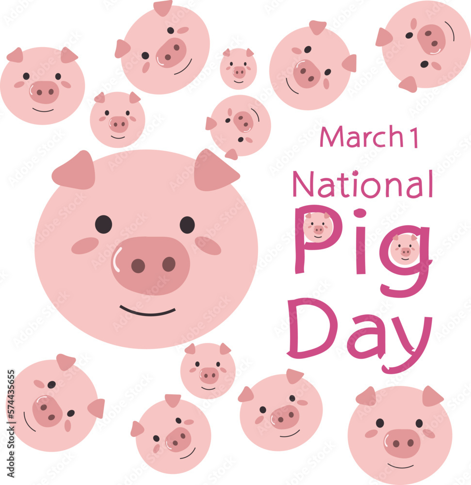national pig day is celebrated every year on 1 March. national pig day is celebrated every year on 1 March.