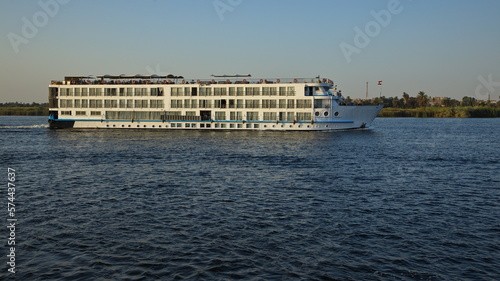 Excursion ship on Nile in Luxor,Egypt,Africa 
