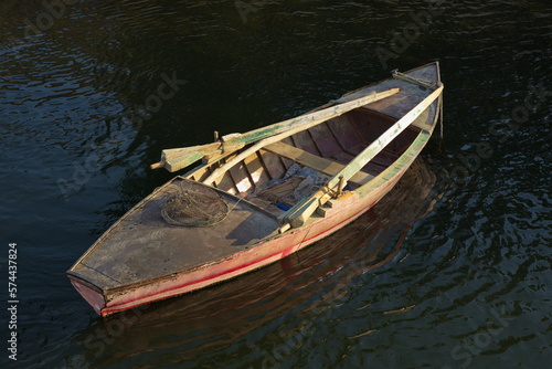 Fishing boat on Nile  Egypt  Africa 