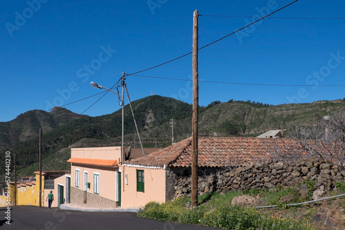 Casas en el Valle de Arriba del municipio de Santiago del Teide en la isla de Tenerife, Canarias