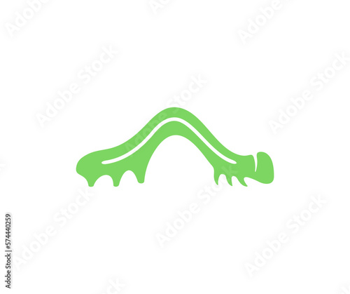 Caterpillar, insect, pest, agriculture, nature and wildlife, silhouette and graphic design. Animal, larvae, fauna, entomology, metamorphosis and butterfly, vector design and illustration