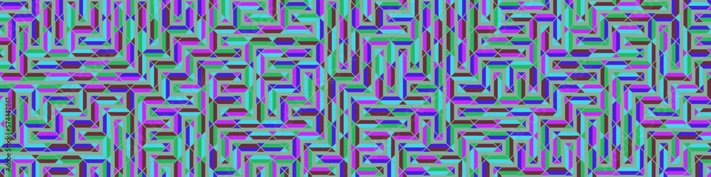 Color Rhombus tile tessellation pattern illustration Color Rhombus tile tessellation pattern illustration