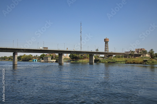 Road bridge in Edfu, Egypt, Africa 