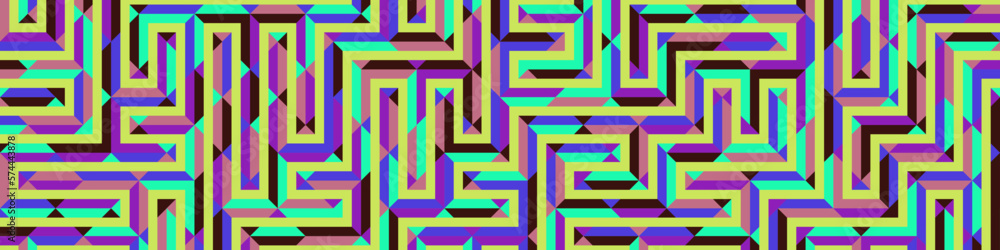 Color Rhombus tile tessellation pattern illustration Color Rhombus tile tessellation pattern illustration