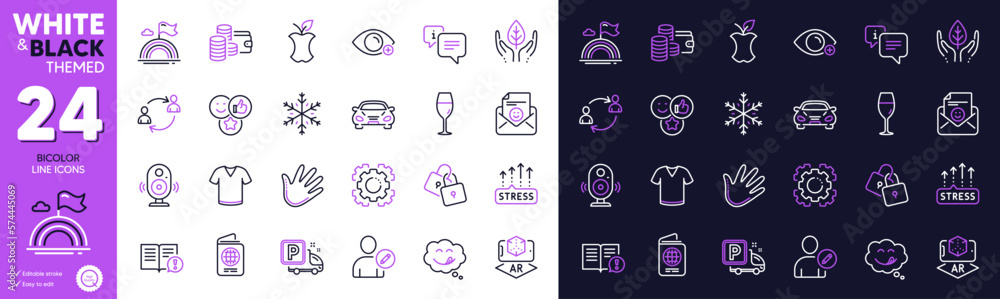 Speaker, Yummy smile and Locks line icons for website, printing. Collection of Smile, Passport, Facts icons. Fair trade, Farsightedness, Truck parking web elements. Hand. Bicolor outline icon. Vector Speaker, Yummy smile and Locks line icons for website, printing. Collection of Smile, Passport, Facts icons. Fair trade, Farsightedness, Truck parking web elements. Hand. Bicolor outline icon. Vector