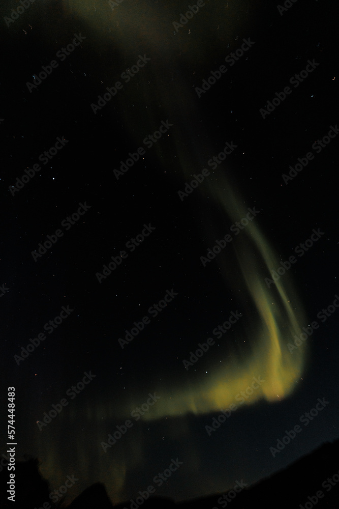 Northern lights / Aurora at night in Norway