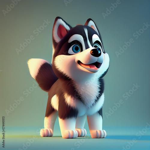 Cute Baby Huskies with Cheeky Smiles in Pocket Sized Format