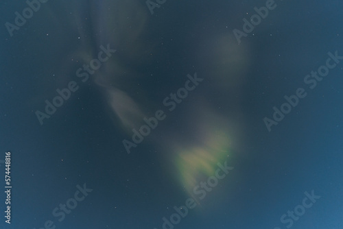 Obraz na płótnie Northern lights / Aurora from below at night in Norway w salonie