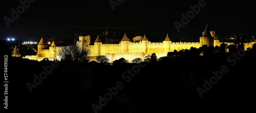 Carcassonne, city at night