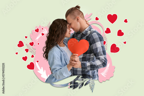 Adorable loving couple with...