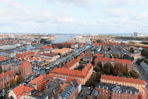 Obraz na płótnie View over Copenhagen, Denmark w salonie