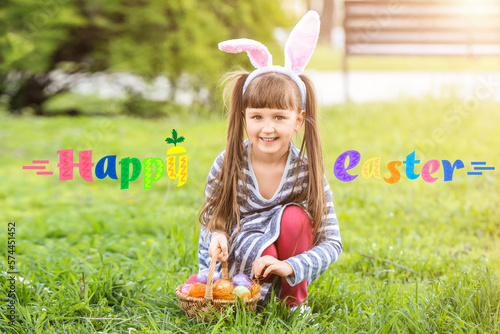 Easter greeting card with l...