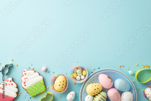 Sticker Easter cuisine concept