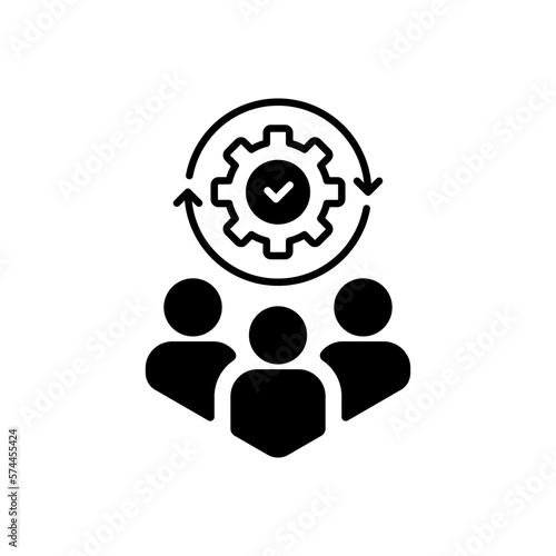 technical committee or tech support simple icon