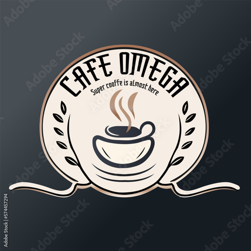 Modern logo for a cafe