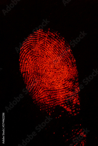 Sicherung einer Fingerspur mit Indandion-Zink-Verfahren